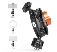 K&F CONCEPT Bras Magique avec Cold Shoe, Support pour Moniteur Cold Shoe et Vis 1/4", Rotatif Double Ballhead, pour Microphone, Surveiller Lumière LED -MS27