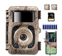 K&F CONCEPT Caméra de Chasse 4K 48MP WiFi Transmission téléphone Portable avec détecteur de Mouvement Vision Nocturne 0,2 s LED No Glow IP66 Angle de détection 120°