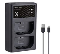 K&F Concept chargeur double batterie pour LPE6NH avec USB-C