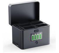 K&F CONCEPT Chargeur Rapide 4 Emplacements USB-C 40W pour Sony A7iii, A7iv, FX3, Canon EOS R5, R6.