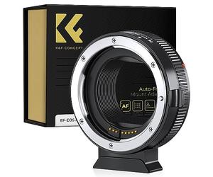K&F CONCEPT compatibile Con Canon Auto EF/EF-S vers EOS R Adaptateur Métal avec Autofocus avec étui de Protection