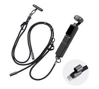 K&F CONCEPT Cordon Compatible avec DJI Osmo Pocket 3, Cordon Réglable à Porter en Bandoulière ou Autour du Cou pour Appareil Photo et Téléphone Portable Noir