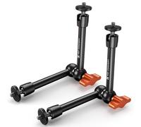 K&F CONCEPT Double Bras Magique 9.8" / 25 cm avec Vis 1/4", Rotule 360°, Mini Magic Arm Articulé pour Moniteur, LED, Webcam - Charge 2KG