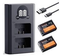 K&F CONCEPT EN-EL25 Batterie 1600 mAh 2 Batteries EN-EL25A et Chargeur de Batterie Double LCD Compatible avec Nikon Z50, Z30, Z FC Chargeur de Batterie MH-32