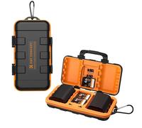 K&F CONCEPT Étui Batterie & Cartes Mémoire / 2 Batteries Appareil Photo ou 8 Piles AA/AAA + 2 CF/2 XQD + 4 SD + 6 Micro SD (TF) - Boîtier Rigide Étanche Antichoc pour Photographe Voyage