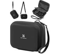 K&F Concept Étui pour Appareil Photo Compact,Étui pour Appareil Photo numérique étanche Antichoc de Protection Petit Sac pour Appareil Photo avec 2 Sangle Bandoulière Portable-Noir