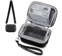 K&F CONCEPT Étui pour Appareil Photo Numérique pour Petits Appareils | Compatibles avec Sony RX100/Canon G/Fujifilm XQ1/XQ2/Leica D-Lux/C-Lux/Panasonic LX, 4.8"×3.3"×2.1" (Éponge exclue) Noir BE02