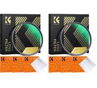 K&F CONCEPT Filter UV 82mm Nano-X MRC HD Fin et 3 Chiffons (Lot de 2)