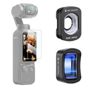 K&F CONCEPT Filtre 1.2X Anamorphique et Grand Angle Magnétique Compatible avec DJI Osmo Pocket 4/3 et Film de Protection