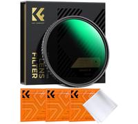 K&F CONCEPT Filtre 105 mm ND2-ND32 1-5 f-Stops Variable sans Croix Noir et 3 Chiffon de Nettoyage en Microfibre Emballé sous Vide pour Appareil Photo