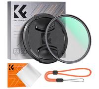 K&F Concept Filtre 58mm Black-Mist 1/4 Diffusion et Bouchon d'objectif et Chiffon et Petite Dragonne pour Objectif Appareil Photo K Série