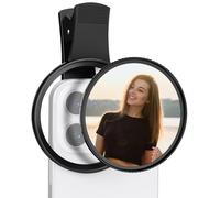 K&F Concept Filtre 67mm Black-Mist 1/8 Diffusion et Clip Pince Compatible avec iPhone 17/16/15 Téléphone Smartphones Objectifs et Un Chiffon