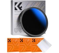 K&F CONCEPT Filtre 77mm ND2-400 Variable et Black Diffusion 1/4 2 en 1 et 3 Chiffon de Nettoyage pour Objectif Appareil Photo K Série