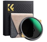 K&F Concept Filtre 82mm CPL+ND2~32 2 en 1 1 à 5 f-Stops et Polarisant sans Croix X en Cuivre Ultra Fin HD Imperméable Anti des Rayures avec Étui pour Objectif Appareil Photo (Nano-X Pro Série)