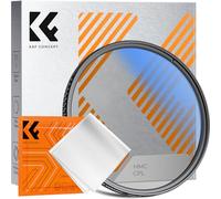 K&F Concept Filtre CPL 37mm Polarisant Slim + Chiffon de Nettoyage en Microfibre Emballé sous Vide pour Objectif Appareil Photo