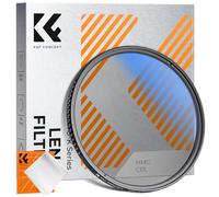 K&F Concept Filtre CPL 62mm Polarisant Slim + Chiffon de Nettoyage en Microfibre Emballé sous Vide pour Objectif Appareil Photo