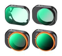 K&F CONCEPT Filtre CPL+UV+ND2-32+ND32-512 Variable Compatible Mini 4 Pro | HD, nano-revêtements, étanche anti-rayures, léger, kit 6 filtres variables compatible avec drone DJI Mini 4 Pro, FD031