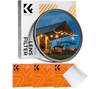 K&F CONCEPT Filtre Étoile 6 Points 58mm Effet Star Court et 3 Chiffon de Nettoyage pour Photo de Nuit d'environnements Lumineux ou Bijoux Objectif Appareil Photo