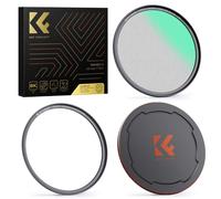 K&F Concept Filtre Magnétique 1/4 Noir Mist Nano-X avec Bague d'adaptation et Capuchon d'objectif 82mm