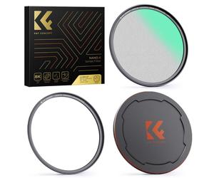 K&F Concept Filtre Magnétique 1/4 Noir Mist Nano-X avec Bague d'adaptation et Capuchon d'objectif 82mm