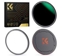 K&F Concept Filtre ND1000 55mm Magnétique 10-Stop Installer Rapide avec Bague Base et Bouchon Devant en métal pour Objectif Appareil Photo