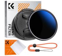 K&F CONCEPT Filtre ND2-400 37mm Gris Neutre Bouchon d'Objectif Chiffon et Courroie Élastique Verre Optique Résistant aux Empreintes Digitales et aux Rayures pour Appareil Photo - K Série