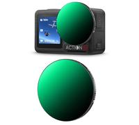 K&F Concept Filtre ND32-512 Snap-on Système Rapide Compatible avec DJI 0smo Action 3/4/5 Pro Ddensité Neutre Variable HD Verre Optique