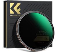 K&F CONCEPT Filtre ND4-ND32 Ø82mm 2-5 Stops sans Croix Noir ND Variable | HD,Nano-revêtement de 28 Couches,Étanche,Verre optique,Résistant à l’huile et aux rayure,Cadre CNC Antidérapant,FN715