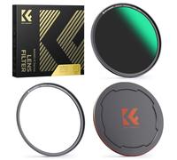 K&F CONCEPT Filtre ND64 49mm Magnétique 6-Stop Installer Rapide avec Bague Base et Bouchon Devant en métal pour Objectif Appareil Photo