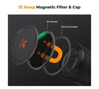 K&F Concept filtre ND8 magnétique Nano X 67mm pour photographie professionnelle