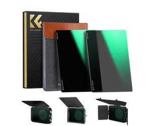 K&F CONCEPT Filtre ND8+ND64 Carré 4"X5.65" Compatible avec Tilta SmallRig Neewer Matte Box Densité Neutre Verre Optique HD Nano-Revêtements Étanche Anti des Rayures