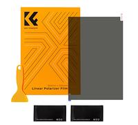 K&F CONCEPT Filtre Polarisant, 300 x 200 x 0,2 mm, Feuille linéaire 90 Degré, Film Protection Auto-adhésif avec Raclette et 2 Sachets de Lingettes