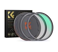 K&F Concept Filtre Polarisant 49mm CPL Magnétique Installer Rapide avec Bague Base et Bouchon Devant en Métal pour Objectif Appareil Photo