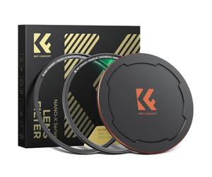 K&F CONCEPT Filtre Polarisant 82mm CPL Magnétique Installer Rapide avec Bague Base et Bouchon Devant en Métal pour Objectif Appareil Photo