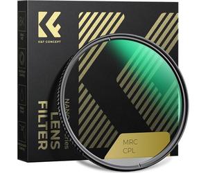K&F Concept Filtre polarisant circulaire 43 mm avec revêtement multicouche super fin haute définition CPL (série Nano-X)