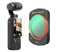 K&F Concept Filtre Polarisant CPL Compatible avec DJI OSMO Pocket 3 Nano-revêtements Étanche Anti des Rayures Léger HD