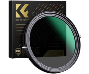 K&F Concept Filtre Polarisant + Variable ND2-ND32 Nano X D62mm