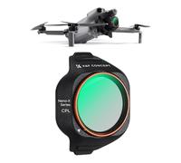 K&F CONCEPT Filtre Polariseur Circulaire CPL Compatibles avec DJI Mini 5 Pro - Filtre Anti-Reflets pour Drone en Verre Optique HD 28 Couches avec Cadre en Plastique Léger