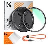 K&F CONCEPT Filtre UV 62mm Protection + Bouchon + Chiffons + Élastique