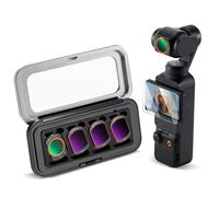 K&F CONCEPT FSD18 Kit de filtres Compatible avec DJI OSMO Pocket 3/4, HD CPL ND16 ND64 ND256 Creator Combo Accessoires Magnétique Filtre polarisant à densité Neutre Verre Optique Cadre en Aluminium