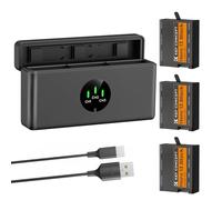 K&F CONCEPT Hero 13 Batterie Chargeur Kit, 3×2100mAh Batterie Hero 13 Black