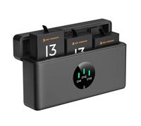 K&F CONCEPT Hero 13 Batterie Chargeur Kit, 3×2100mAh Batterie Hero 13 Black et Chargeur Rapide 3 Emplacements Compatibilité avec Hero 13 Caméra