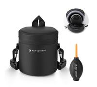 K&F Concept Housse Objectif avec souffleur d'air, Sacoche d'Objectif Epaisseur Protection Imperméable à l'eau pour Objectif d'Appareil Photo DSLR, S