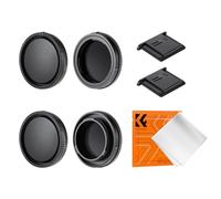 K&F CONCEPT Kit 2 Bouchon E-Mount Compatible avec Sony Boîtier et Objectif | Inclut 2 protège-griffes et 1 chiffon, compatible avec Sony A6700, A7C, A7R, ZV-E10, NEX et plus - PC12