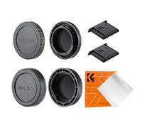 K&F CONCEPT Kit 2 Bouchons M4/3-Mount Compatible avec Olympus Panasonic | Boîtier et Objectif, Inclut 2 protège-griffes et 1 chiffon, compatible avec Olympus OM-D et Panasonic Lumix G - PC09