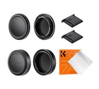 K&F CONCEPT Kit 2 Bouchons X Mount Compatible avec Fujifilm Boîtier | Boîtier et Objectif, Inclut 2 protège-griffes et 1 chiffon, compatible avec Fujifilm X-Pro, X-T, X-E, X-A et plus - PC06