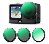K&F CONCEPT Kit 3 Filtres Snap-on CPL/UV/ND4-32 Compatible DJI Osmo Action6 | Filtres encastrables snap-on, verre optique HD multicouche, accessoires caméra d'action DJI Osmo Action 6, FD141