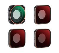 K&F Concept Kit de 4 Filtres ND8 ND16 ND32 CPL Compatibles avec GoPro Hero9 Hero10 Hero11 Hero12