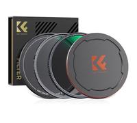 K&F CONCEPT Kit de Filtre UV 67mm et Polarisant et Bouchon Devant + Arrière