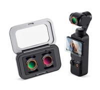 K&F Concept Kit de Filtres ND Variable Magnétique ND2-ND32 & ND32-ND512 Compatible avec DJI OSMO Pocket 3 Creator Combo Accessoires (Cadre en Aluminium)